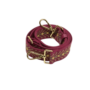 Tracolla Nastro Coccinelle Twill Mantas Multi Sangria - STANGA Pelletteria