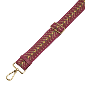 Tracolla Nastro Coccinelle Twill Mantas Multi Sangria - STANGA Pelletteria