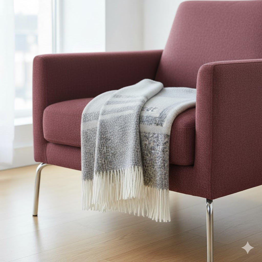 Borbonese Home Plaid Twist Perla