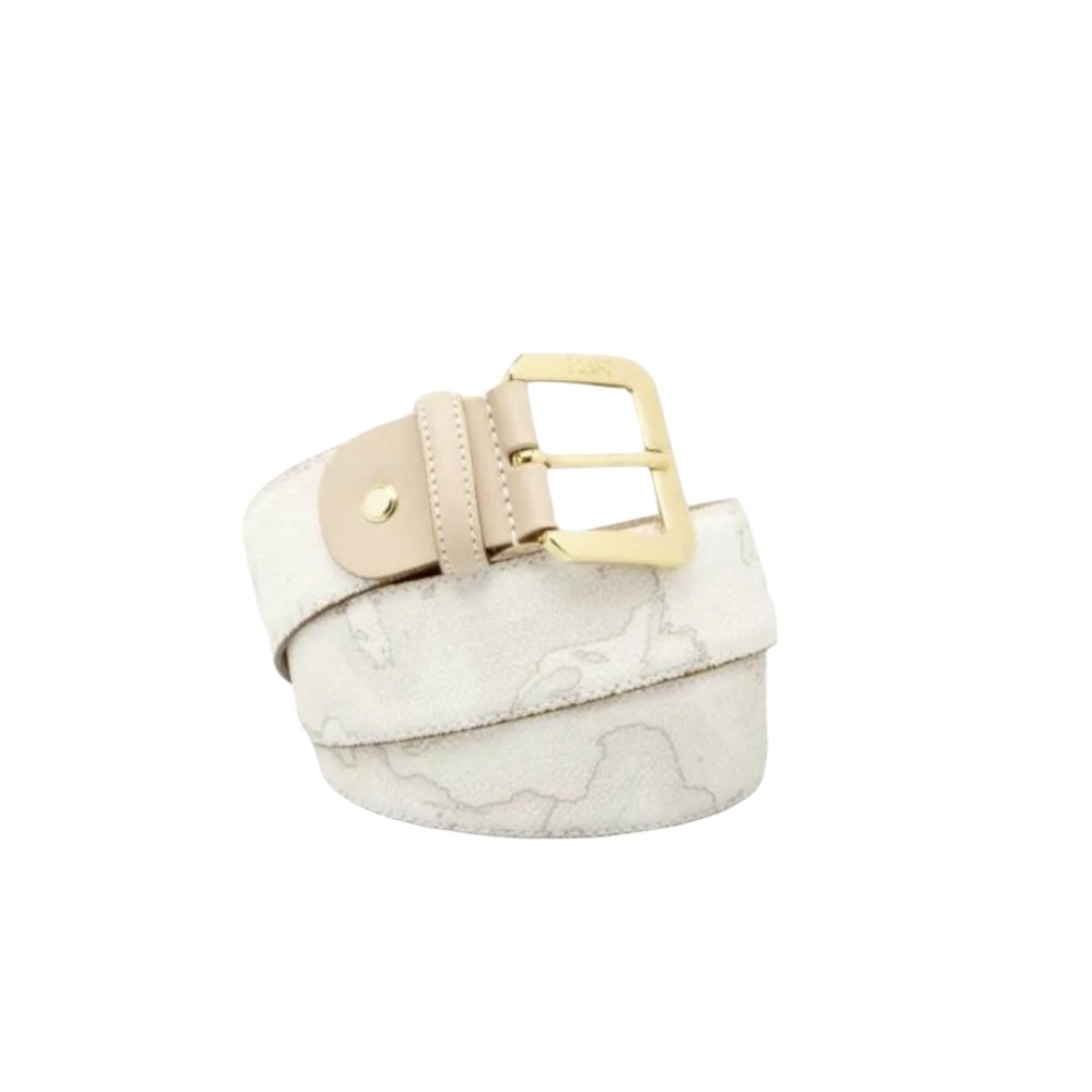 Alviero Martini 1^ A Classe Cintura Geo White con fibbia metallica A275 - STANGA Pelletteria