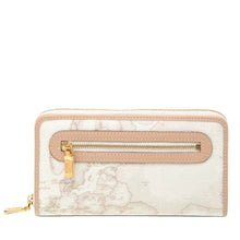 Carica l&#39;immagine nel visualizzatore di Gallery, Alviero Martini 1^A Classe Portafogli Geo White Grande con Zip W027 - STANGA Pelletteria
