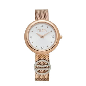 Alviero Martini 1^Classe Antigua orologio in acciaio con logo Monogram 1C Gold Rosé - STANGA Pelletteria