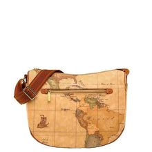 Carica l&#39;immagine nel visualizzatore di Gallery, Alviero Martini 1^Classe Borsa Geo Classic media a mezzaluna D064 - STANGA Pelletteria
