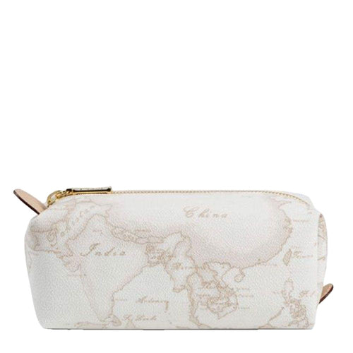 Astuccio Alviero Martini 1^ Classe Geo White con zip M010 - STANGA Pelletteria