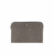 Beauty Case Borbonese Medium Natural/Black - STANGA Pelletteria