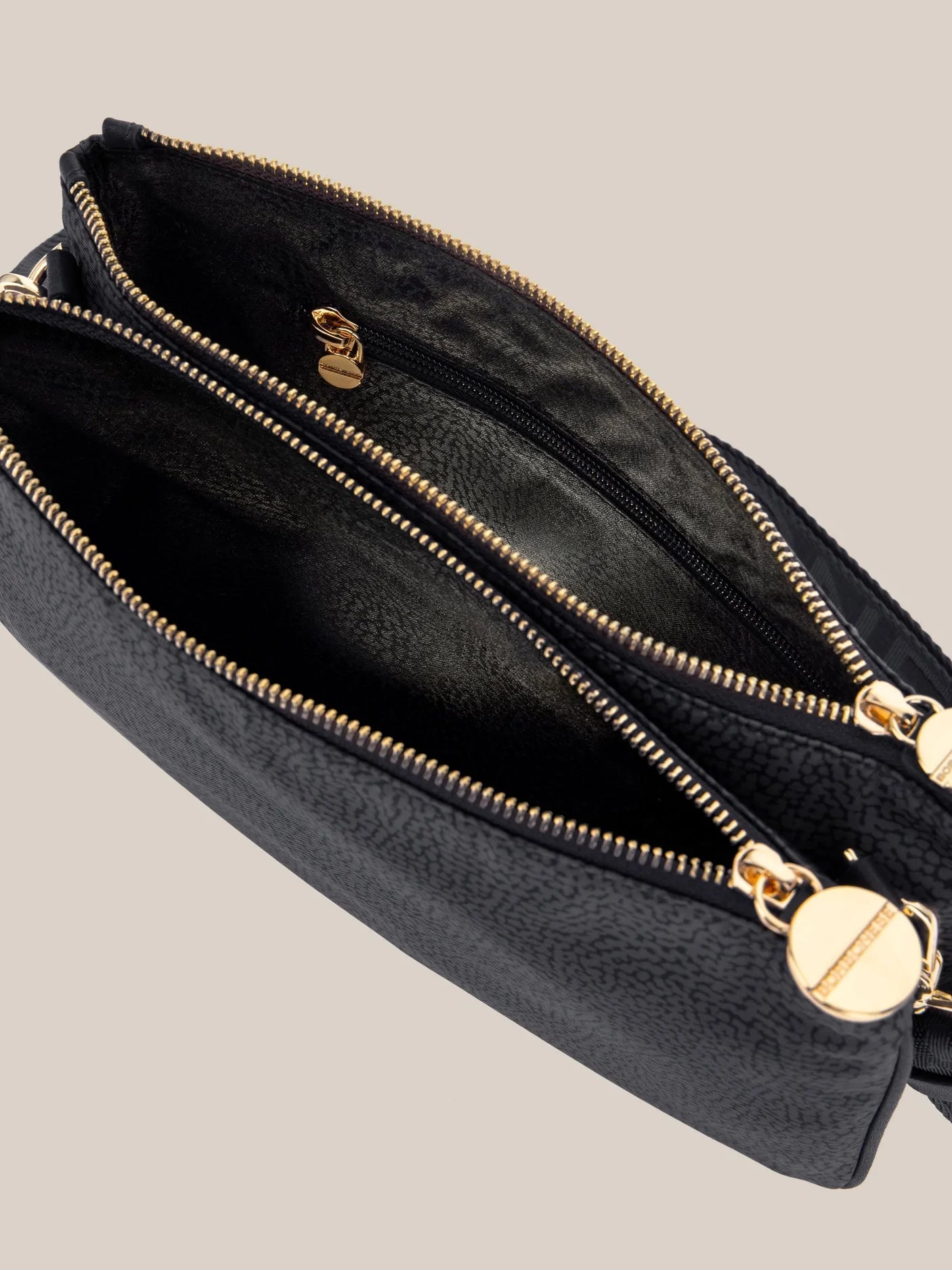 Borbonese Borsa Tracolla Eco Line Small Dark Black – STANGA