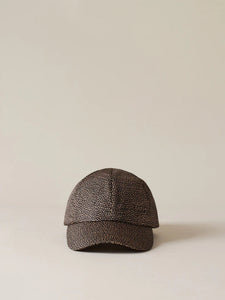 Borbonese Cappello Baseball Cap di Tessuto Riciclato Op Natural Black - STANGA Pelletteria
