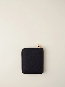 Borbonese Portafoglio Zip Around Medium Dark Black - STANGA Pelletteria