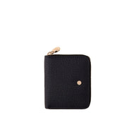 Borbonese Portafoglio Zip Around Medium Dark Black - STANGA Pelletteria
