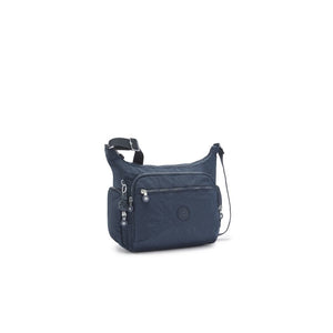 Borsa con Tracolla Regolabile Gabbie Blue Bleu 2 - STANGA Pelletteria