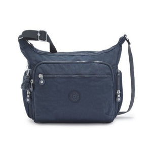 Borsa con Tracolla Regolabile Gabbie Blue Bleu 2 - STANGA Pelletteria