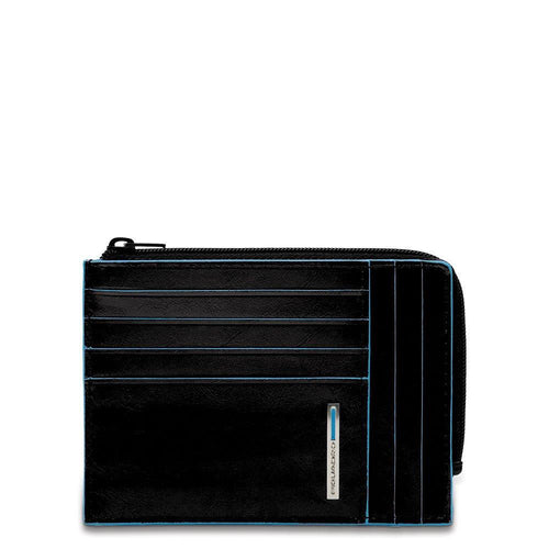 Bustina Piquadro portam.te documenti,carte di credito pelle Blue Square - STANGA Pelletteria