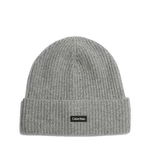Calvin Klein Berretto In Misto Lana Ghost Gray - STANGA Pelletteria