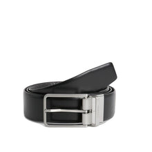 Carica l&#39;immagine nel visualizzatore di Gallery, Calvin Klein Cintura Double-Face In Pelle Black Pebble/Black Smooth - STANGA Pelletteria
