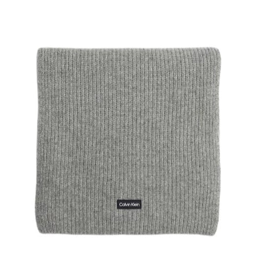 Calvin Klein Sciarpa In Misto Lana Ghost Gray - STANGA Pelletteria