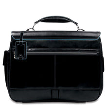 Carica l&#39;immagine nel visualizzatore di Gallery, Cartella due tasche due chiusure in pelle porta computer Blue Square Piquadro - STANGA Pelletteria
