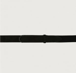 Cintura Orciani Nobuckle Suede in camoscio e tessuto - STANGA Pelletteria
