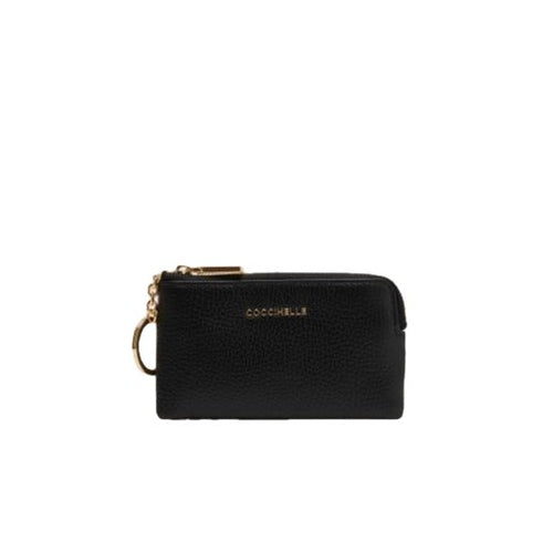 Coccinelle Bustina Con Anello Metallic Soft Noir - STANGA Pelletteria