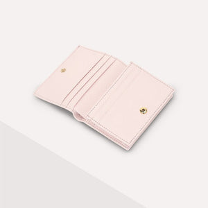 Coccinelle Metallic Soft Wallet Small Creamy Pink - STANGA Pelletteria