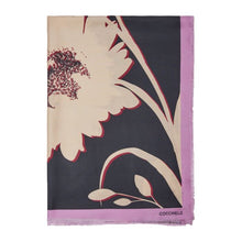 Carica l&#39;immagine nel visualizzatore di Gallery, Coccinelle Sciarpa Maxi Flower Multicolor Noir - STANGA Pelletteria
