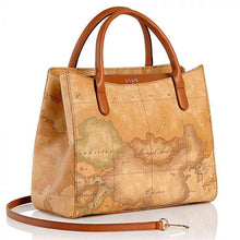 Carica l&#39;immagine nel visualizzatore di Gallery, Geo Classic Borsa piccola a mano con tracolla Alviero Martini 1^Classe - STANGA Pelletteria
