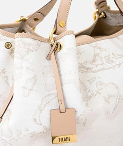 Geo White Borsa grande a mano - STANGA Pelletteria
