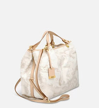Carica l&#39;immagine nel visualizzatore di Gallery, Geo White Borsa grande a mano - STANGA Pelletteria

