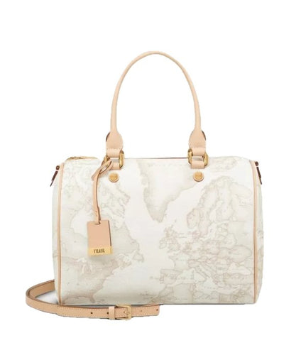 Geo White Borsa media a bauletto - STANGA Pelletteria