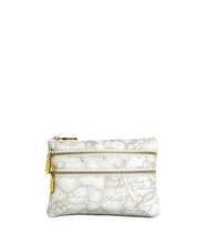 Carica l&#39;immagine nel visualizzatore di Gallery, Geo White Pochette Media con Tasche Alviero Martini 1^A Classe - STANGA Pelletteria
