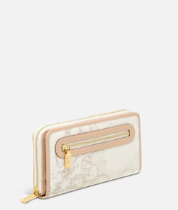Geo White Portafogli Grande con Zip Alviero Martini 1^A Classe - STANGA Pelletteria
