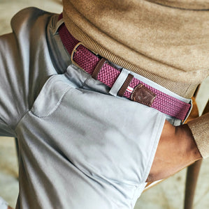 La Boucle Cintura Bordeaux - STANGA Pelletteria