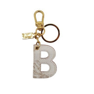 Lettera B portachiavi Geo White Alviero Martini 1^ Classe P00B - STANGA Pelletteria