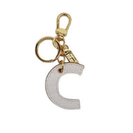 Lettera C portachiavi Geo White Alviero Martini 1^ Classe P00C - STANGA Pelletteria