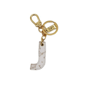 Lettera J Portachiavi Geo White Alviero Martini 1^A Classe P00J - STANGA Pelletteria