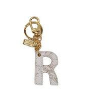 Lettera R portachiavi Geo White Alviero Martini 1^ Classe P00R - STANGA Pelletteria