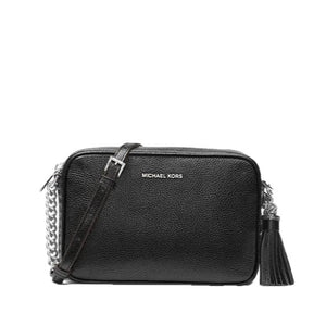 Michael Kors Borsa A Tracolla Ginny In Pelle Nero - STANGA Pelletteria