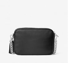 Carica l&#39;immagine nel visualizzatore di Gallery, Michael Kors Borsa A Tracolla Ginny In Pelle Nero - STANGA Pelletteria
