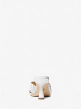 Carica l&#39;immagine nel visualizzatore di Gallery, Michael Kors Clara Leather Mule White - STANGA Pelletteria
