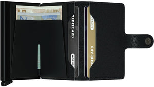 Miniwallet Crisple Black Secrid - STANGA Pelletteria