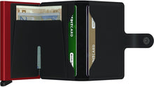Carica l&#39;immagine nel visualizzatore di Gallery, Miniwallet Matte Black &amp; Red Secrid - STANGA Pelletteria
