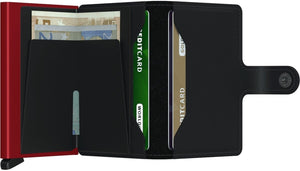 Miniwallet Matte Black & Red Secrid - STANGA Pelletteria