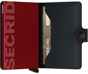 Miniwallet Matte Black & Red Secrid - STANGA Pelletteria