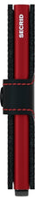 Carica l&#39;immagine nel visualizzatore di Gallery, Miniwallet Matte Black &amp; Red Secrid - STANGA Pelletteria
