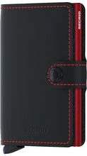 Carica l&#39;immagine nel visualizzatore di Gallery, Miniwallet Matte Black &amp; Red Secrid - STANGA Pelletteria
