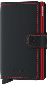 Miniwallet Matte Black & Red Secrid - STANGA Pelletteria