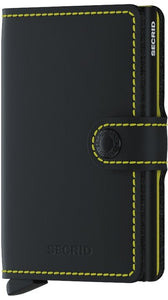 Miniwallet Matte Black-Yellow Secrid - STANGA Pelletteria