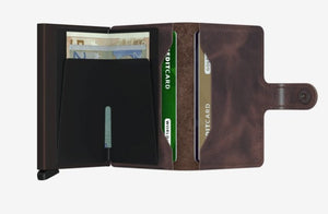Miniwallet Vintage Chocolate Secrid - STANGA Pelletteria