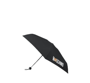 Moschino Ombrello Supermini Teddy Logo Nero - STANGA Pelletteria