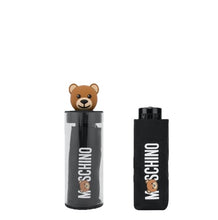 Carica l&#39;immagine nel visualizzatore di Gallery, Moschino Ombrello Supermini Teddy Logo Nero - STANGA Pelletteria
