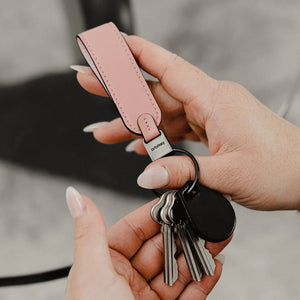 Orbitkey Portachiavi Ad Anello in Pelle Cotton Candy - STANGA Pelletteria